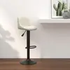 Image de VidaXL Tabouret de bar crème velours