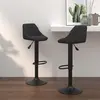 Image de vidaXL Tabourets de bar noir velours