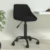 Image de VIDAXL Chaise pivotante - Noir Velours
