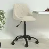 Image de Vidaxl Chaise à Manger - Crème Velours