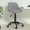 Image de vidaXL Chaise de salle à manger Velours gris clair