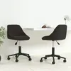 Image de vidaXL lot de 2 chaises pivotantes - Noir