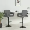 Image de vidaXL Tabourets de bar - Gris clair lot de 2