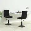 Image de VidaXL Chaises pivotantes noires