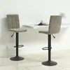 Image de vidaXL Tabourets de bar - Gris Clair