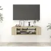 Image de vidaXL Meuble TV suspendu - Chêne sonoma