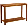 Image de vidaXL Table console de jardin Bois d'acacia solide - 110x40x75 cm