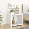 Image de VIDAXL Table de chevet - Blanc