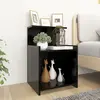 Image de vidaXL Table chevet Noir
