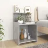 Image de VIDAXL Table de chevet - Gris Béton