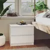 Image de vidaXL Table de chevet - Blanc