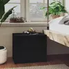 Image de vidaXL Table de chevet noire