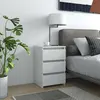 Image de vidaXL Chevet Blanc
