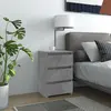 Image de VidaXL Table de chevet - Gris béton