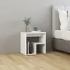 Image de vidaXL Table de Chevet - Blanc