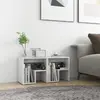 Image de VIDAXL Tables de chevet - Blanc brillant 40x30x40 cm