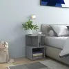 Image de vidaXL Tables de chevet - 35 x 35 x 55 cm - Gris béton
