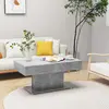 Image de Vidaxl Table basse - Gris béton - Bois d'ingénierie - 96 x 50 x 45 cm