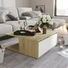 Image de vidaXL Table Basse Blanc et Chêne Sonoma