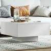 Image de VidaXL Table Basse Blanc 60x60x31.5