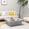 Image de vidaXL Table basse 90x90x28 cm - Gris béton