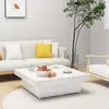Image de vidaXL Table basse - Blanc brillant