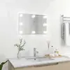 Image de vidaXL Miroir mural avec LED 60x40 cm - Argenté