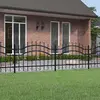 Image de vidaXL Clôture de jardin avec sommet de lance - Noir