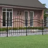 Image de vidaxl Clôture jardin 140 cm avec sommet de lance - Noir