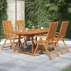 Image de vidaXL Ensemble à Manger de Jardin 5 pcs Bois d'Acacia