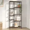 Image de vidaXL Étagère à Livres - Marron Foncé et Noir