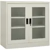 Image de vidaXL Armoire de bureau - Gris clair