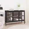 Image de VIDAXL Buffet - Noir et verre