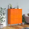 Image de vidaXL Armoire à tiroirs Orange - Acier