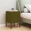 Image de vidaXL Table de Chevet Vert Olive