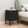 Image de vidaXL Table de chevet - Noir