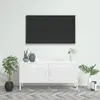 Image de vidaXL Meuble TV - Blanc acier