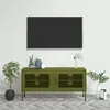 Image de VidaXL Meuble TV - Vert Olive