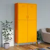 Image de vidaXL Garde-robe - Jaune moutarde