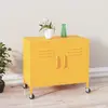 Image de vidaXL Armoire de rangement - Jaune moutarde