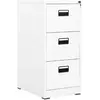 Image de VidaXL Classeur Blanc 46x62x102,5 cm Acier