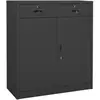 Image de Armoire de bureau vidaXL Anthracite 90x40x102 cm