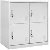 Image de vidaXL Armoire à casiers - Gris clair