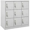 Image de vidaXL Armoire à casiers - Gris Clair
