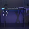 Image de vidaXL Bureau de jeu - Noir
