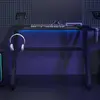 Image de vidaXL Bureau de jeu - Noir