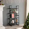 Image de vidaXL Bibliothèque à 4 niveaux 80x30x140 cm Gris