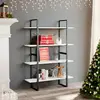 Image de vidaXL Bibliothèque 4 niveaux - Blanc