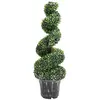 Image de vidaXL Buis artificiel en spirale - Vert 100 cm