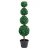Image de vidaXL Plante de buis artificiel Forme de boule - Vert